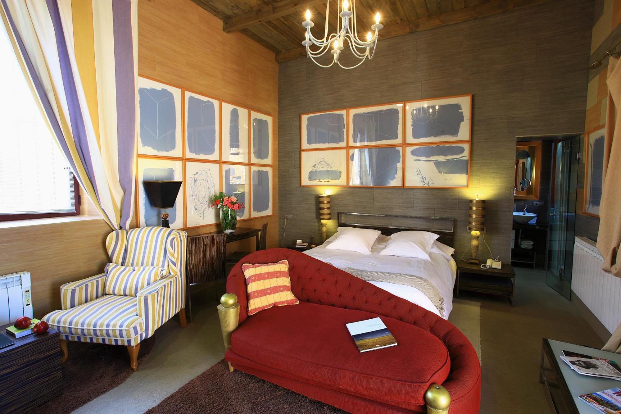Hotel Boutique Palacio De La Serna Ballesteros De Calatrava Zimmer foto